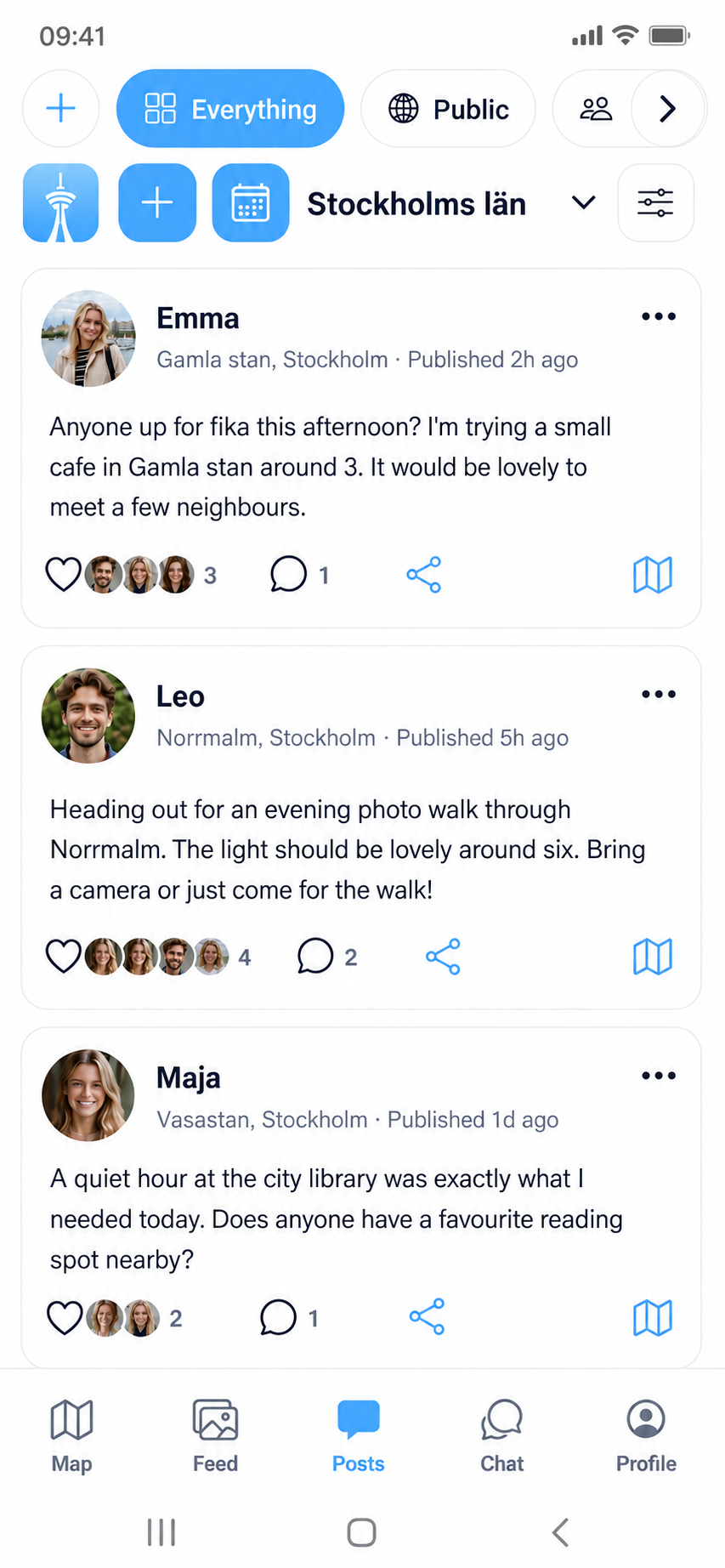 Posts – Re.Connect Stockholm demo